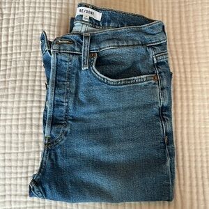 Re/Done 90s High Rise Ankle Crop, Size 27